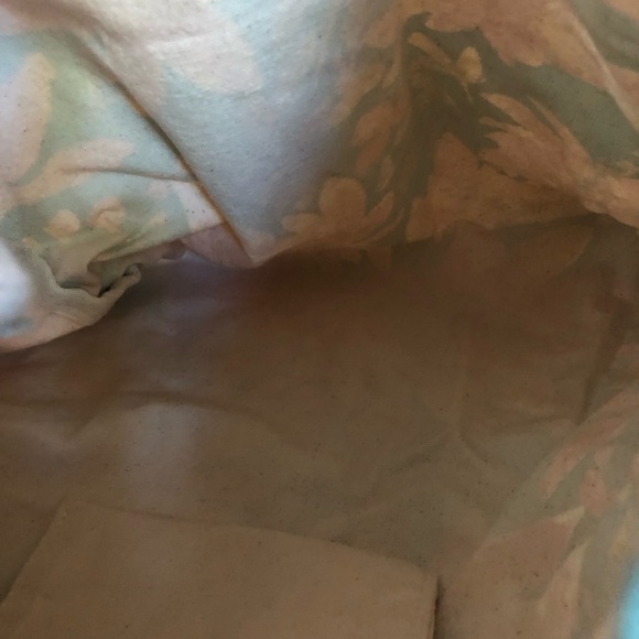 Blue & Pink Floral Tote Bag - Picture 9 of 10